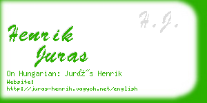 henrik juras business card